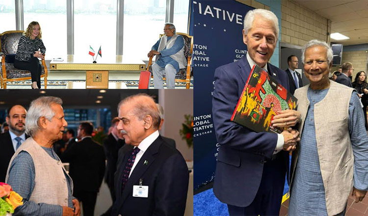 প্রধান উপদেষ্টার ইউএনজিএ'র সাইডলাইনে ইতালি ও পাকিস্তানের প্রধানমন্ত্রীর সঙ্গে সাক্ষাৎ