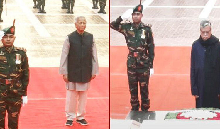 শহিদ বুদ্ধিজীবী স্মৃতিসৌধে শহিদ বুদ্ধিজীবীদের প্রতি রাষ্ট্রপতি ও প্রধান উপদেষ্টার শ্রদ্ধা