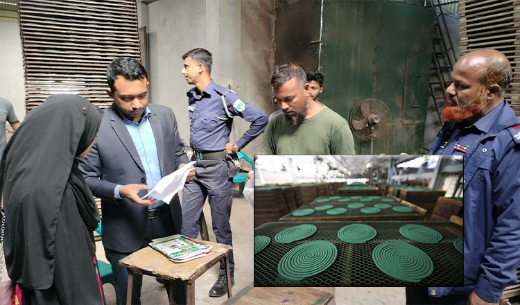 বগুড়ায় অনুমোদন ছাড়া কয়েল উৎপাদন-বিক্রি