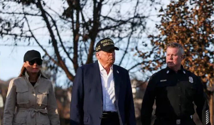 দাবানল নিয়ন্ত্রণে পাশে থাকার ঘোষণা ডোনাল্ড ট্রাম্পের