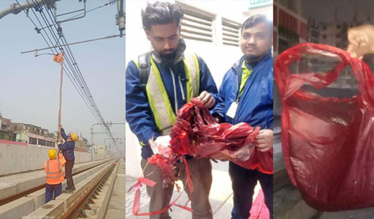 থার্টি ফার্স্ট নাইটে মেট্রোরেলের লাইনে পড়েছিল ৯ ফানুস