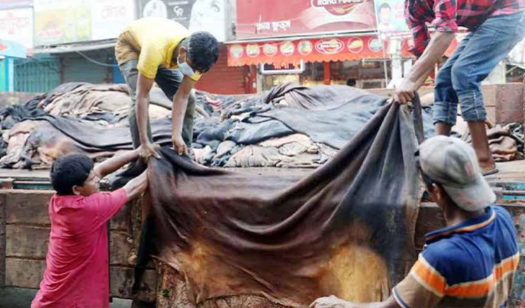 চট্টগ্রামে চামড়া সংরক্ষণ করা হয়েছে ৭ লক্ষ ৭৪ হাজার
