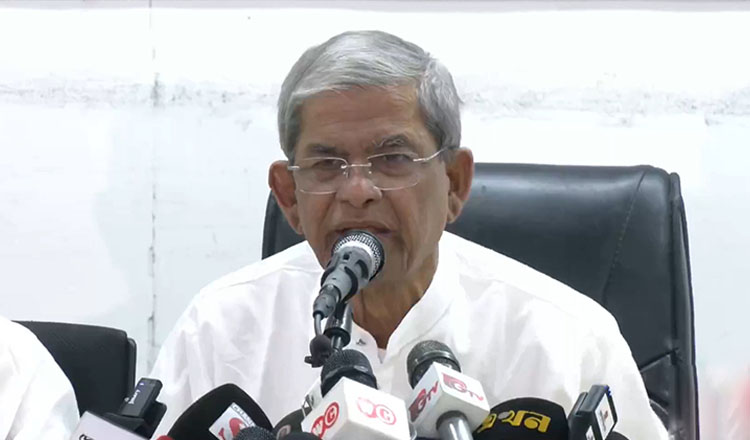 মির্জা ফখরুল যৌক্তিক সময়ের মধ্যে নির্বাচনের ব্যবস্থা নিতে আরোপ করেছেন