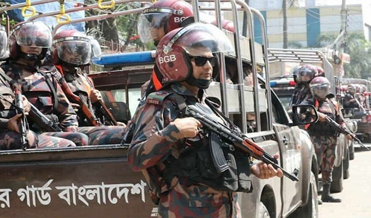 সারাদেশে ১৯১ প্লাটুন বিজিবি মোতায়েন আইনশৃঙ্খলা রক্ষায়