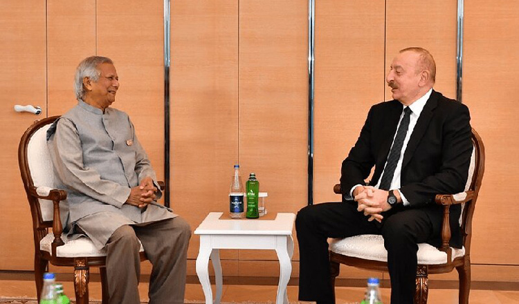 প্রধান উপদেষ্টার সঙ্গে আজারবাইজানের প্রেসিডেন্টের বৈঠক