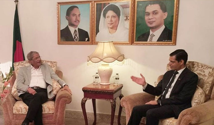 নেপালের রাষ্টদূতের সাক্ষাৎ বিএনপি মহাসচিব’র সাথে