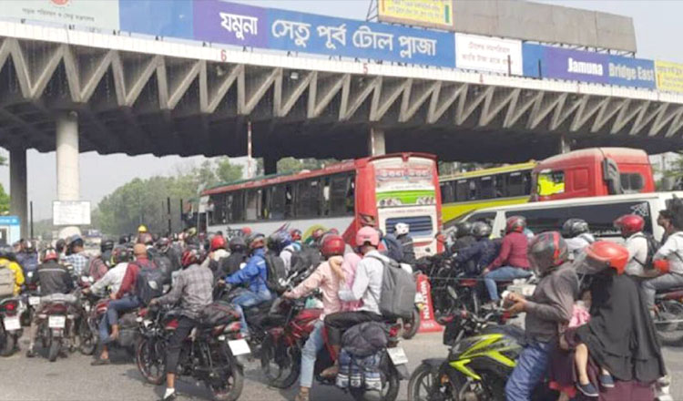 গত ২৪ ঘণ্টায় যমুনা সেতু পাড়ি দিল ৪৫৪৭৮ হাজার গাড়ি