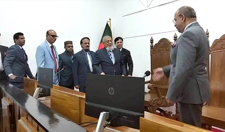 আন্তর্জাতিক অপরাধ ট্রাইব্যুনাল-২ এ নতুন এজলাস কক্ষ উদ্বোধন