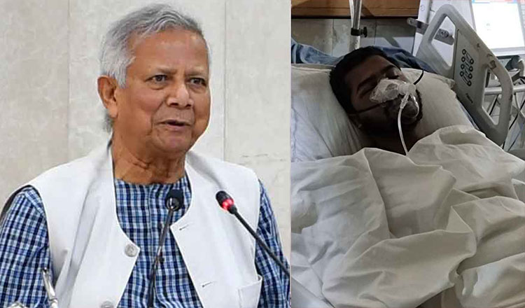 নুরুল হক নুরের সব ধরনের চিকিৎসা সহায়তা নিশ্চিত করার আশ্বাস প্রধান উপদেষ্টার