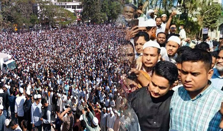 চট্টগ্রামে অ্যাডভোকেট সাইফুলের দু’দফা জানাজায় মানুষের ঢল