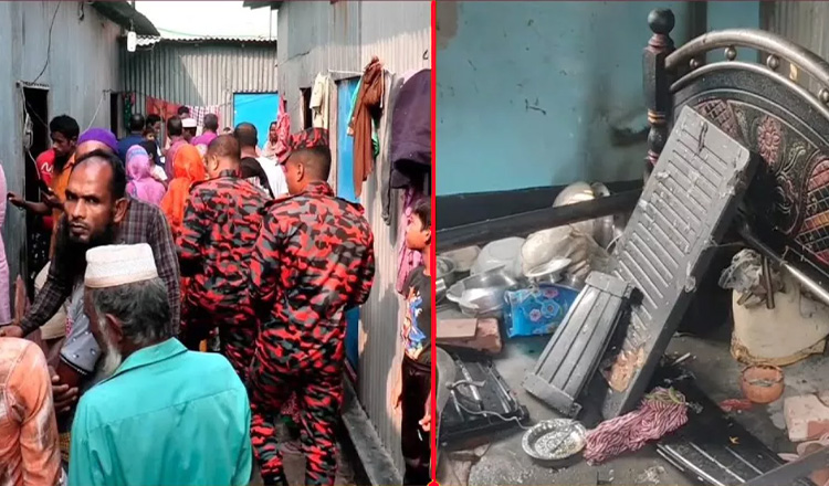 গ্যাসের লিকেজ থেকে বিস্ফোরণ, নারী-শিশুসহ দগ্ধ ৮