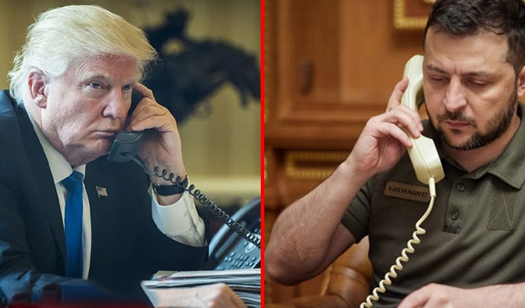 ফোনালাপে ট্রাম্প ও জেলেনস্কি