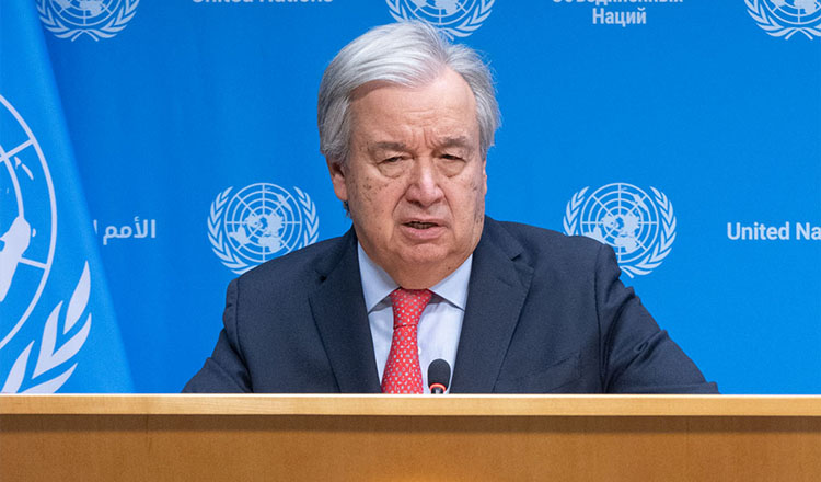 ফিলিস্তিনিদের প্রতি বিশ্ব নীরবতায় জাতিসংঘ মহাসচিবের তীব্র নিন্দা