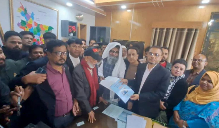 খালেদা জিয়ার পক্ষে বগুড়া-৭ আসনে মনোনয়নপত্র জমা