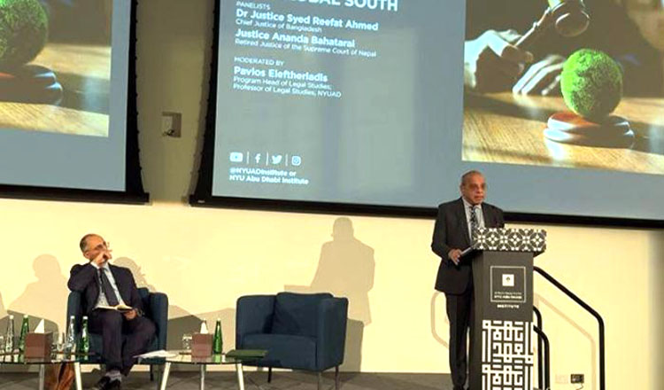 জলবায়ু সংকট কেবল একটি পরিবেশগত জরুরি অবস্থা নয়, এটি একটি ন্যায়বিচার সংশ্লিষ্ট সংকট : প্রধান বিচারপতি