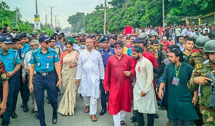 শ্রদ্ধা ভালোবাসা আর শোকের মধ্য দিয়ে রোকেয়া বিশ্ববিদ্যালয়ে আবু সাইদকে স্মরণ