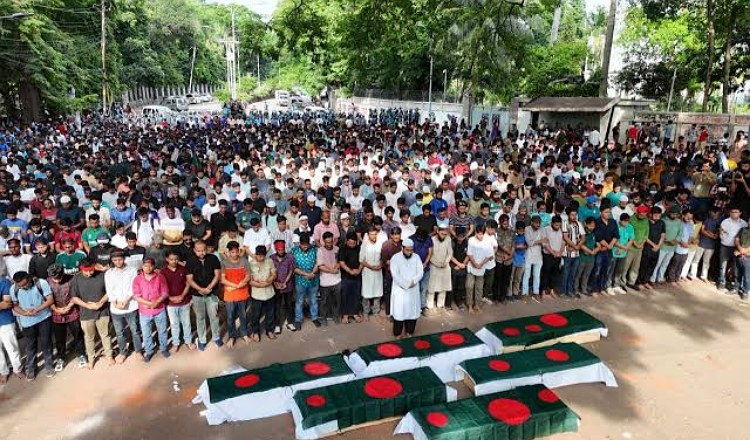 ২০২৪ সালের ১৭ জুলাই : গায়েবানা জানাজায় পুলিশের বাধা, ‘কমপ্লিট শাটডাউন’ কর্মসূচি ঘোষণা