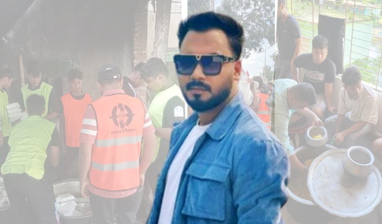 বন্যাকবলিত হাজারও মানুষের পাশে অভিনেতা পলাশ