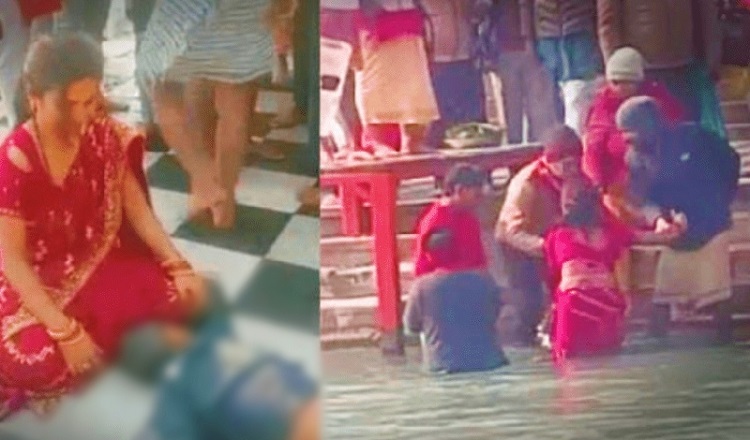 ভারত: ক্যানসার নিরাময়ের আশায় গঙ্গার পানিতে চোবানো শিশুর মৃত্যু